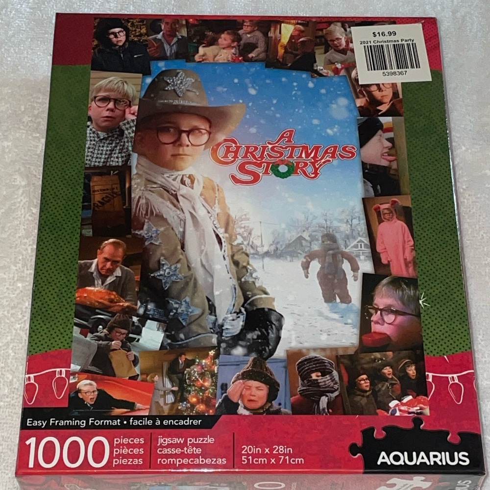 NEW Jigsaw Puzzle - 1000 piece - A Christmas Story - 20” x 28” - Aquarius - NWT
